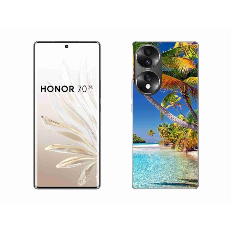 Gélový obal mmCase na mobil Honor 70 - morská pláž