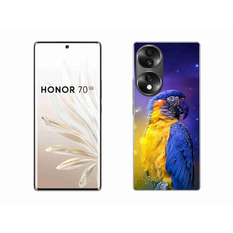 Gélový obal mmCase na mobil Honor 70 - papagáj ara 1