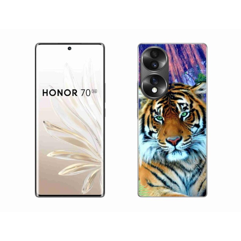 Gélový obal mmCase na mobil Honor 70 - tiger