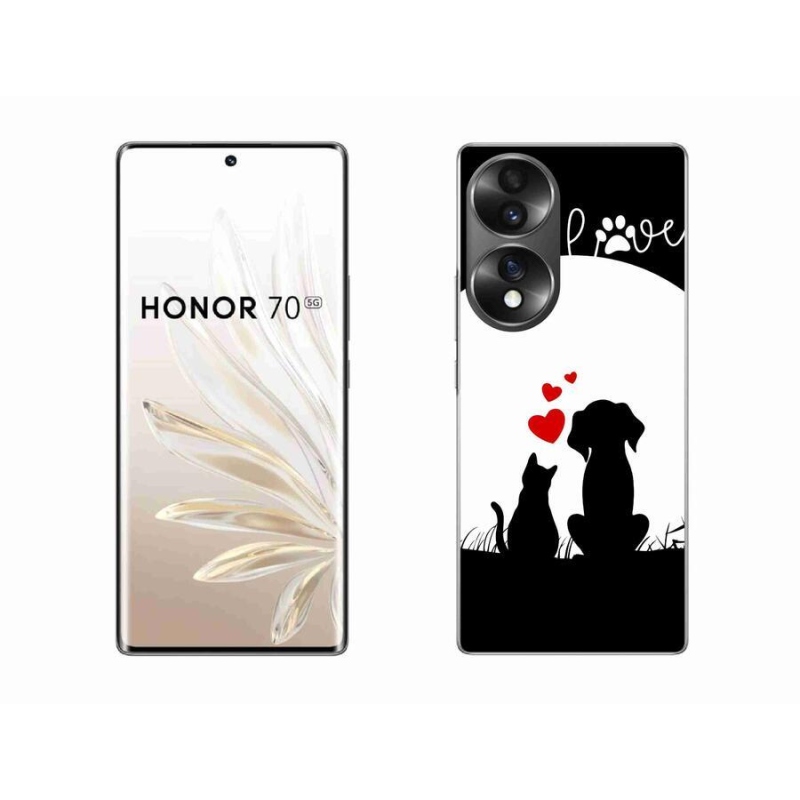 Gélový obal mmCase na mobil Honor 70 - zvieracia láska