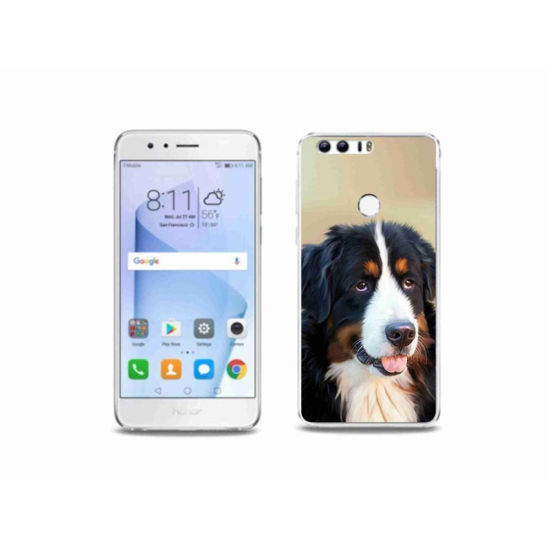 Gélový obal mmCase na mobil Honor 8 - bernský salašnícky pes