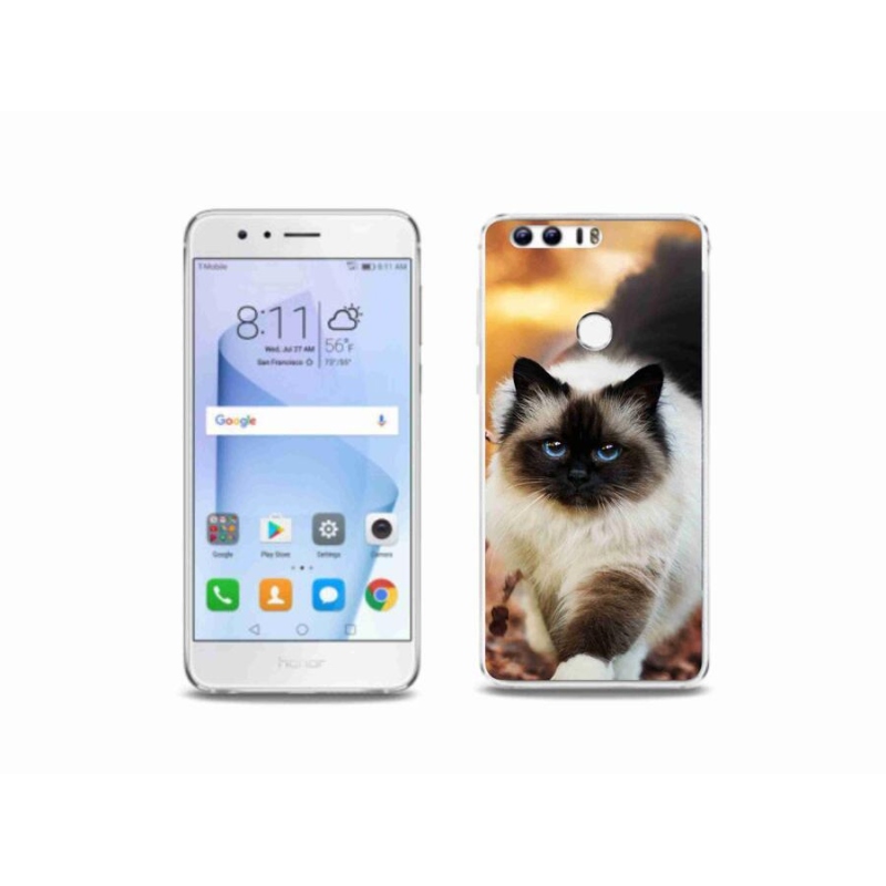 Gélový obal mmCase na mobil Honor 8 - mačka 1