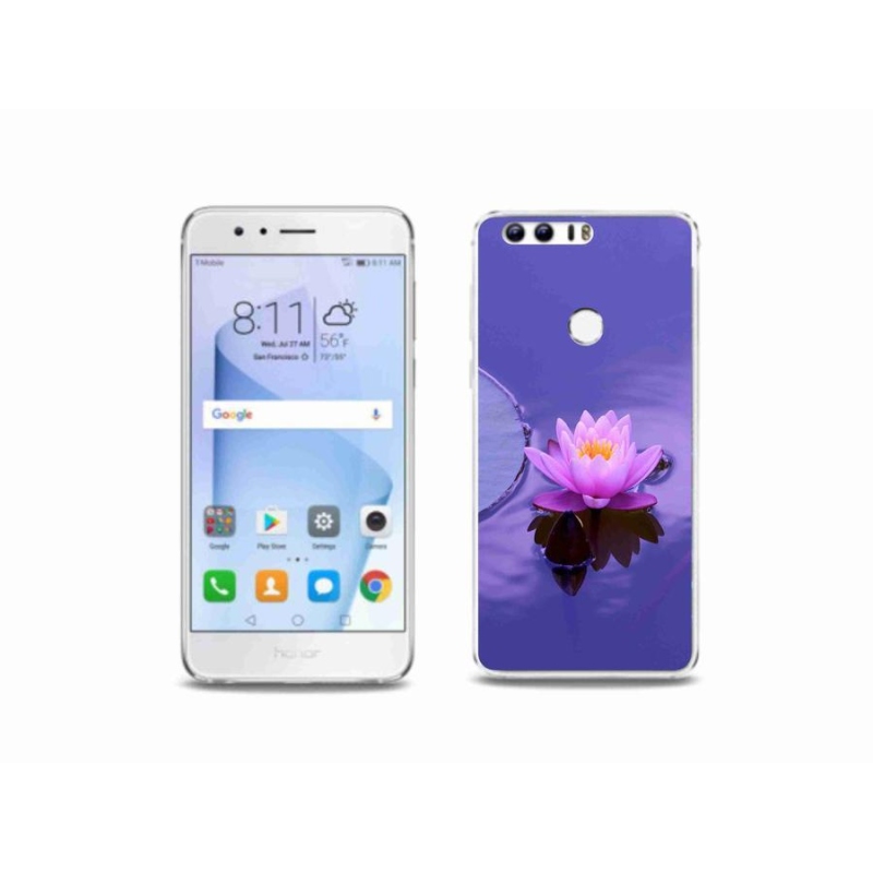 Gélový obal mmCase na mobil Honor 8 - kvet na hladine