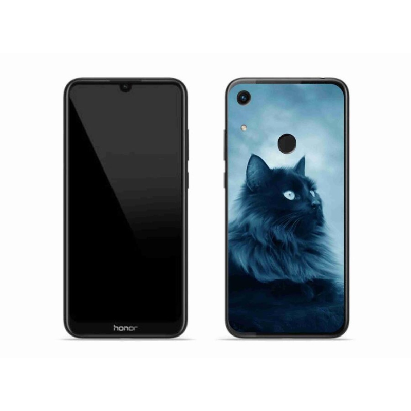 Gélový obal mmCase na mobil Honor 8A - čierna mačka 1