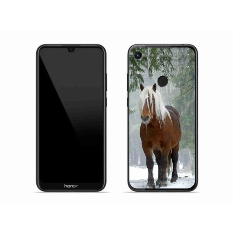 Gélový obal mmCase na mobil Honor 8A - kôň v lese