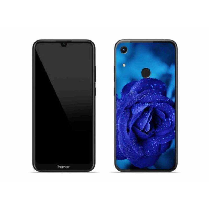 Gélový obal mmCase na mobil Honor 8A - modrá ruža