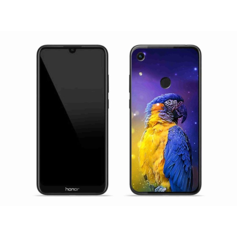 Gélový obal mmCase na mobil Honor 8A - papagáj ara 1