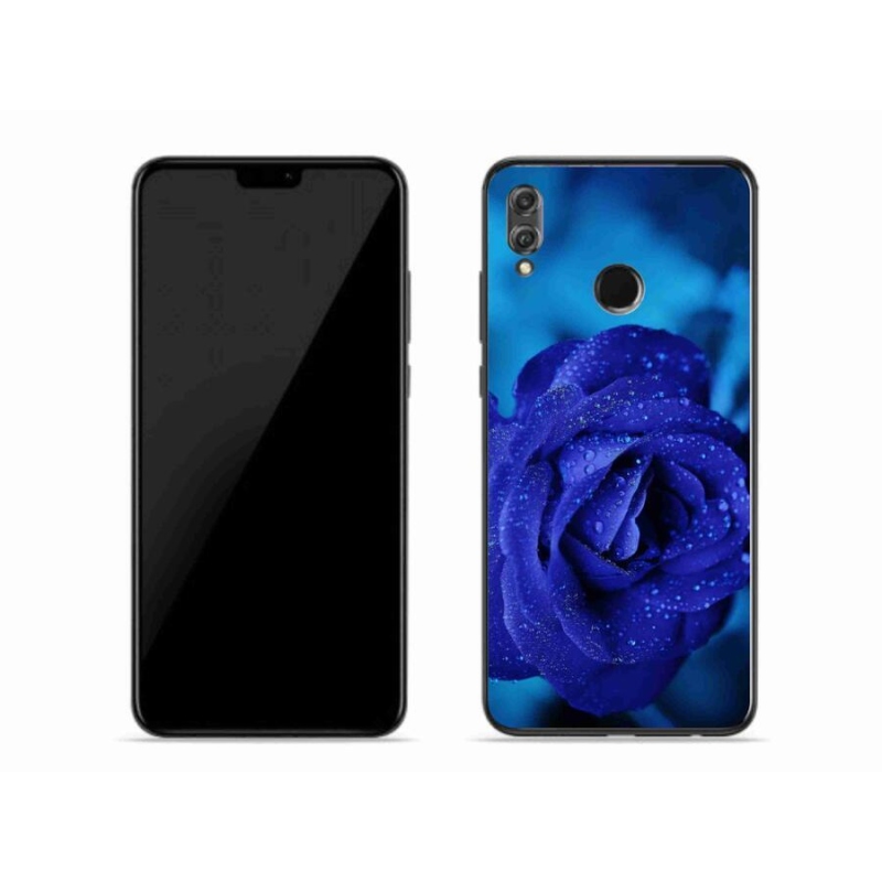 Gélový obal mmCase na mobil Honor 8X - modrá ruža