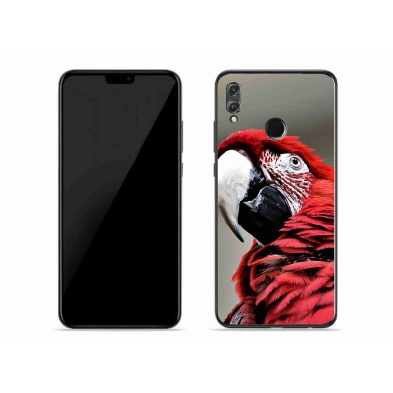 Gélový obal mmCase na mobil Honor 8X - papagáj ara červený