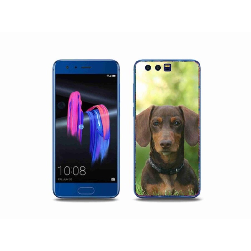 Gélový obal mmCase na mobil Honor 9 - hnedý jazvečík