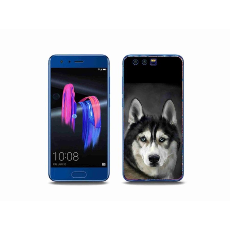 Gélový obal mmCase na mobil Honor 9 - husky