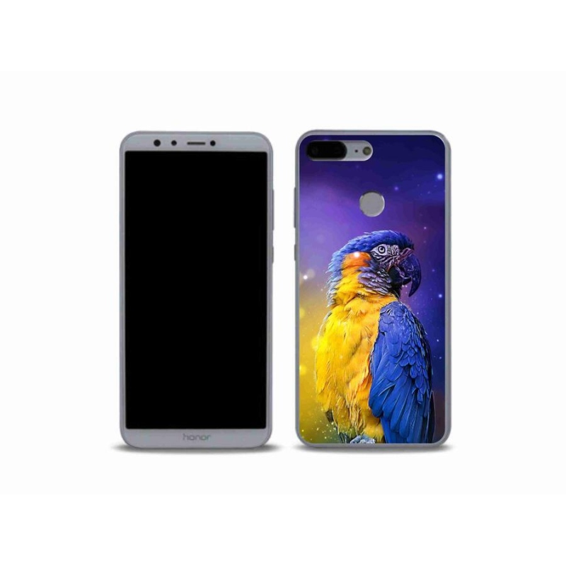 Gelový obal mmCase na mobil Honor 9 Lite - papoušek ara 1