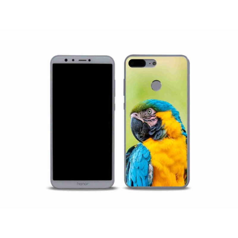 Gelový obal mmCase na mobil Honor 9 Lite - papoušek ara 2