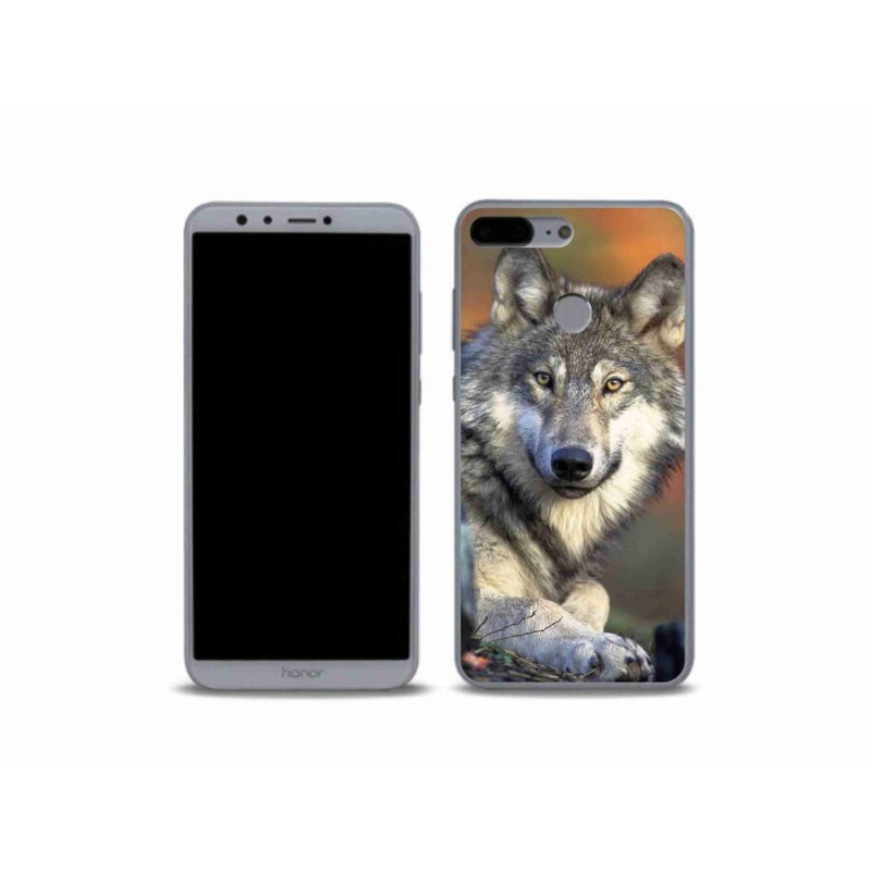Gélový obal mmCase na mobil Honor 9 Lite - vlk