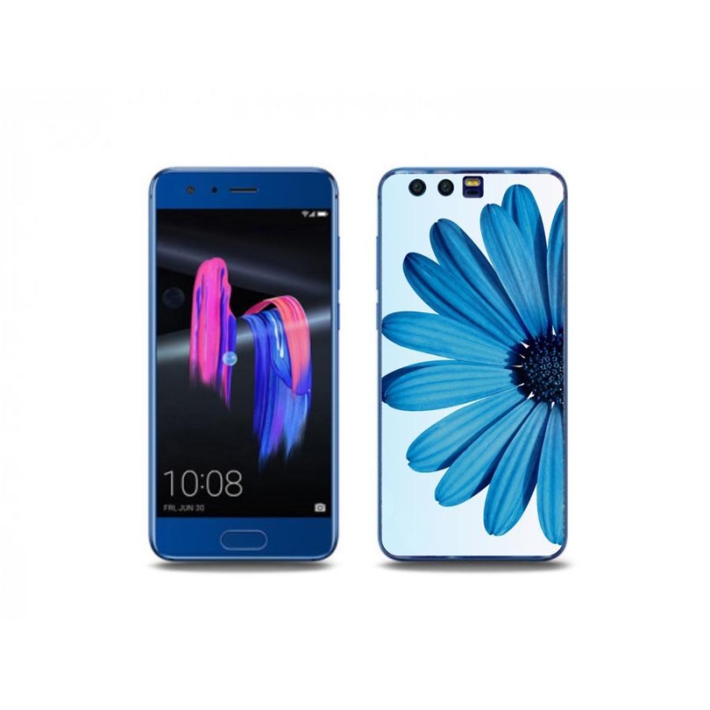 Gélový obal mmCase na mobil Honor 9 - modrá margaréta