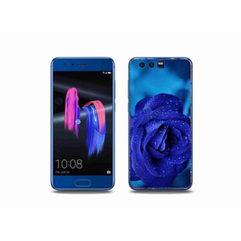 Gélový obal mmCase na mobil Honor 9 - modrá ruža