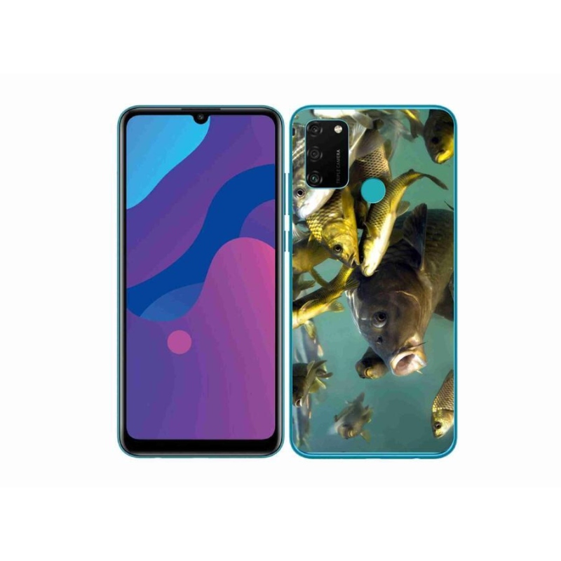 Gélový obal mmCase na mobil Honor 9A - kŕdeľ rýb