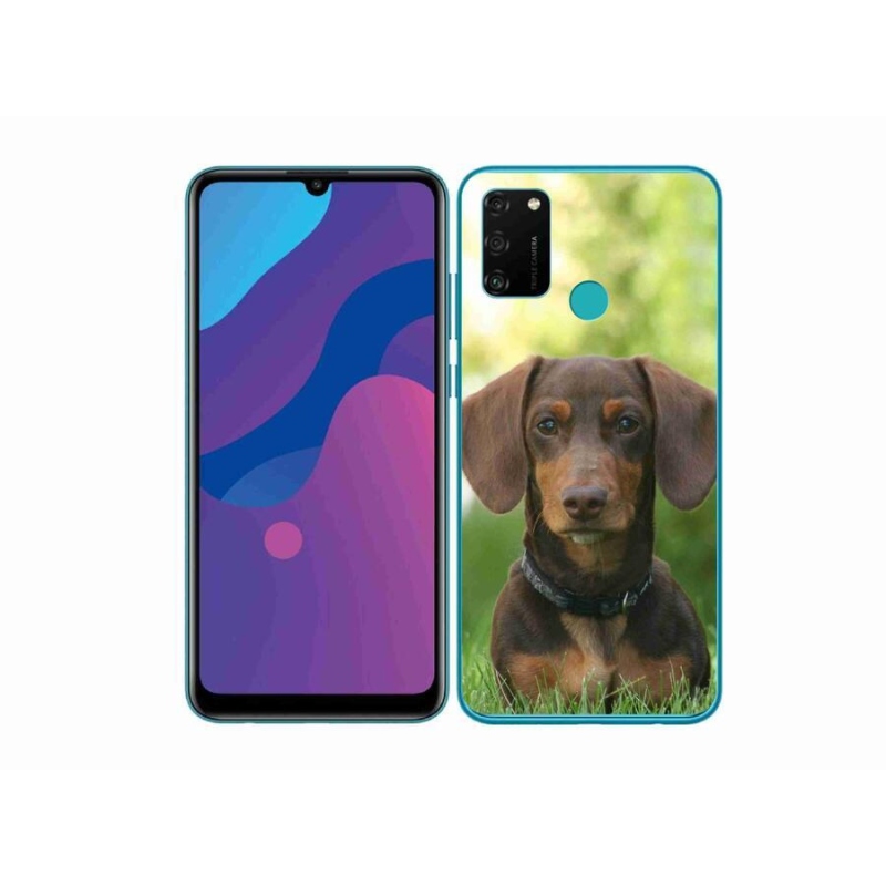 Gélový obal mmCase na mobil Honor 9A - hnedý jazvečík