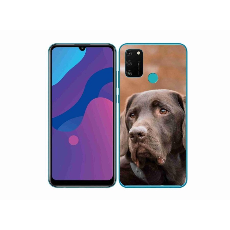 Gélový obal mmCase na mobil Honor 9A - hnedý labrador