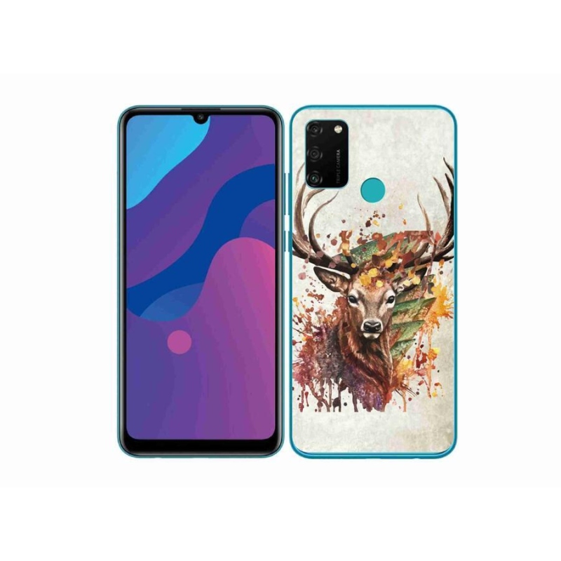 Gélový obal mmCase na mobil Honor 9A - jeleň 1