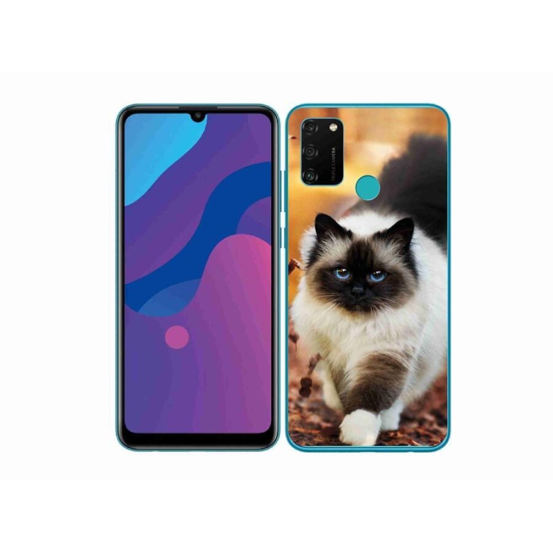 Gélový obal mmCase na mobil Honor 9A - mačka 1