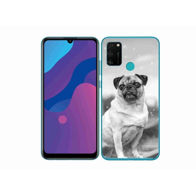 Gélový obal mmCase na mobil Honor 9A - mops