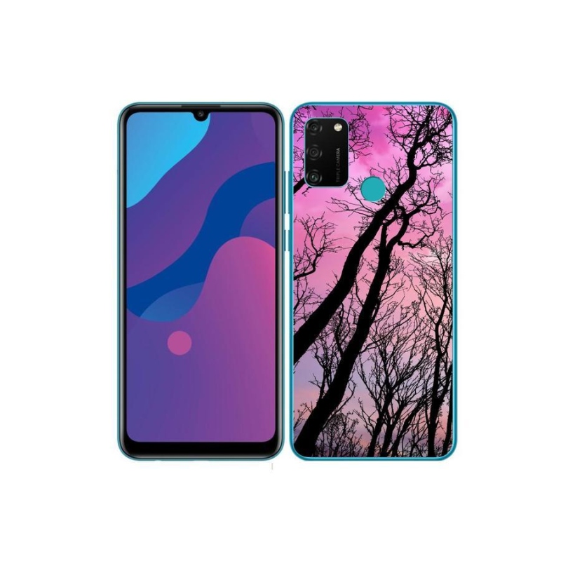 Gélový obal mmCase na mobil Honor 9A - opadané stromy