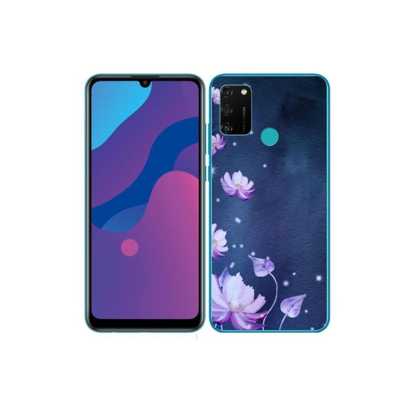 Gélový obal mmCase na mobil Honor 9A - padajúce kvety