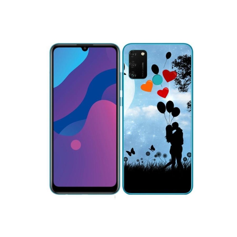 Gélový obal mmCase na mobil Honor 9A - zamilovaný pár