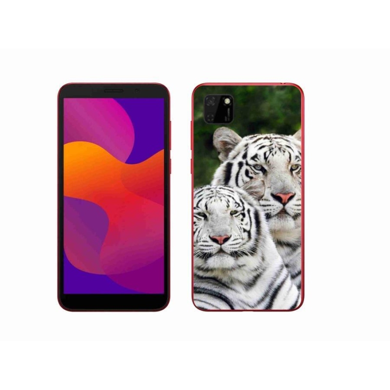 Gélový obal mmCase na mobil Honor 9S - bieli tigre