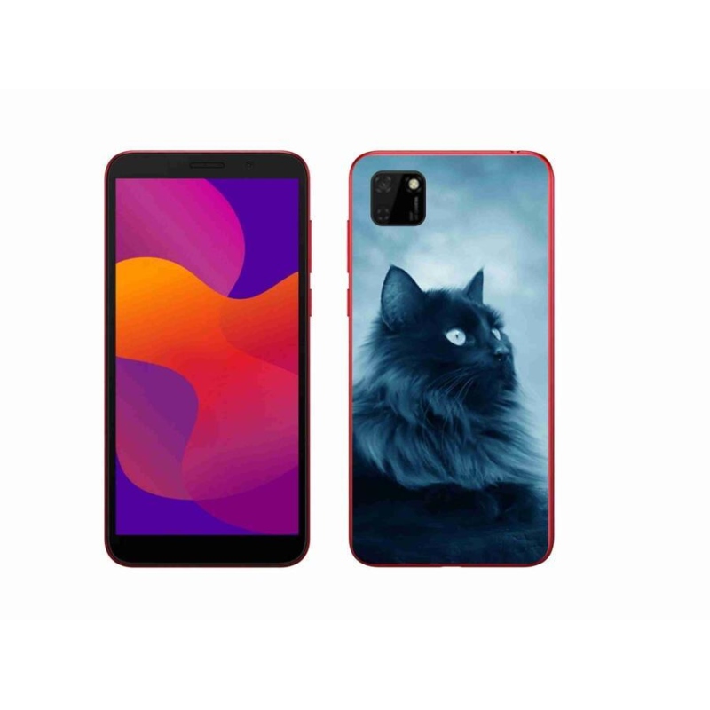 Gélový obal mmCase na mobil Honor 9S - čierna mačka 1