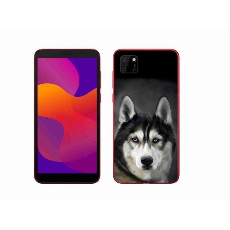 Gélový obal mmCase na mobil Honor 9S - husky