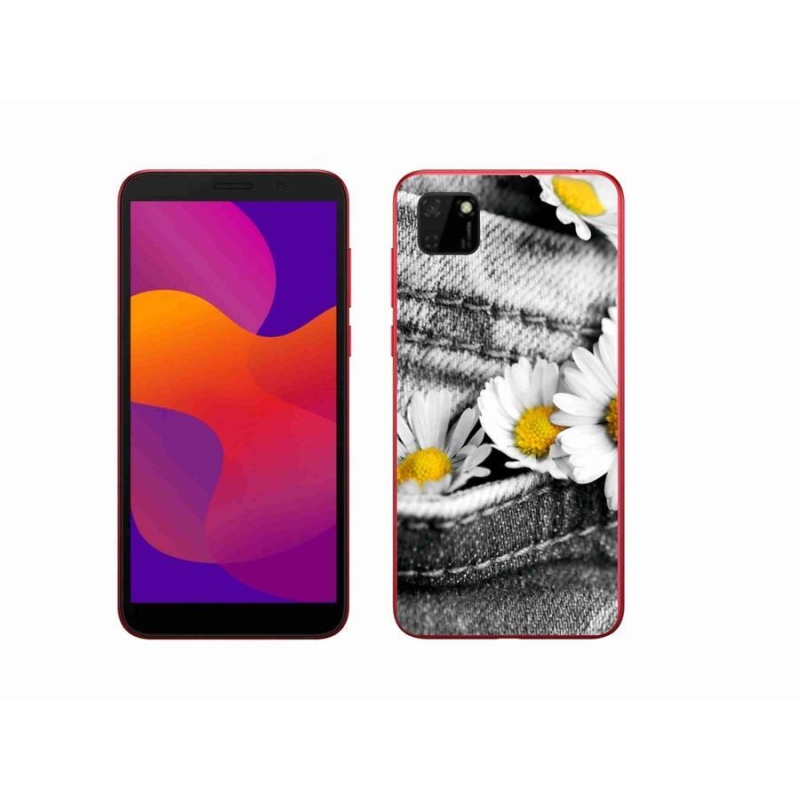 Gélový obal mmCase na mobil Honor 9S - margaréty