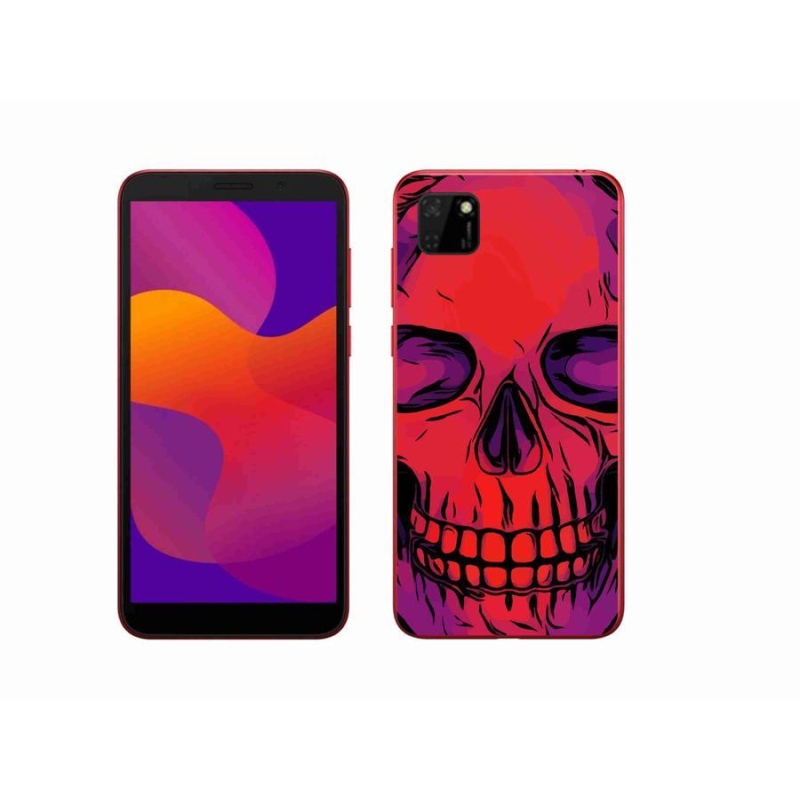 Gélový obal mmCase na mobil Honor 9S - lebka