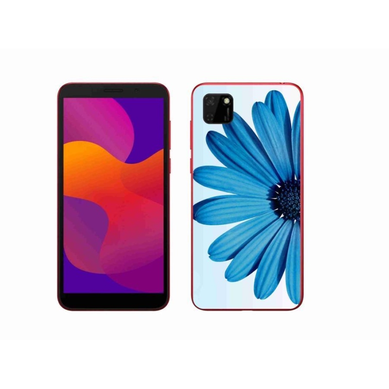 Gélový obal mmCase na mobil Honor 9S - modrá margaréta