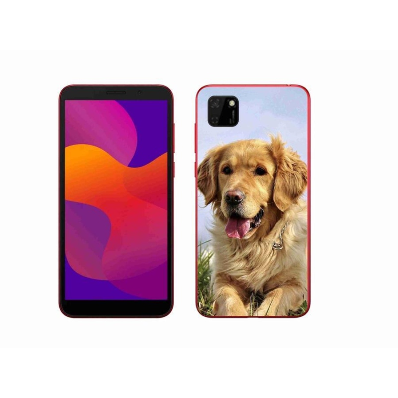 Gélový obal mmCase na mobil Honor 9S - zlatý retriever