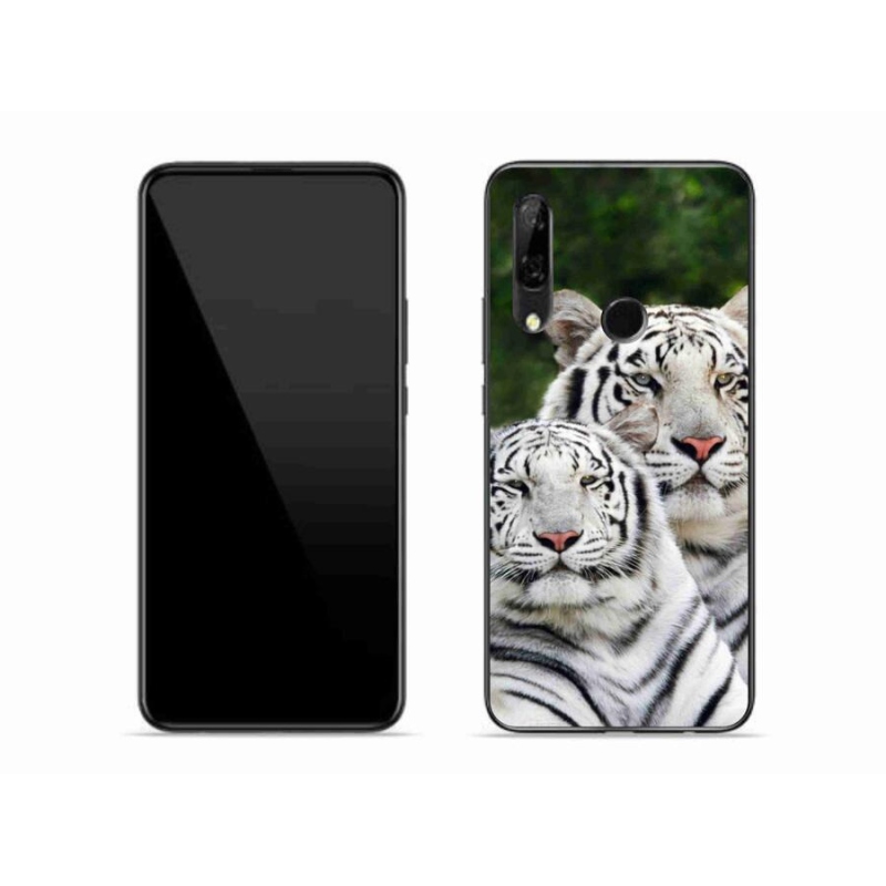 Gélový obal mmCase na mobil Honor 9X - bieli tigre