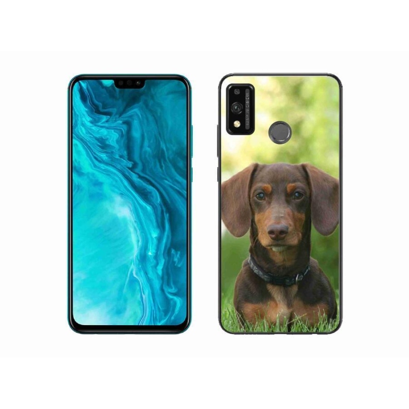 Gélový obal mmCase na mobil Honor 9X Lite - hnedý jazvečík