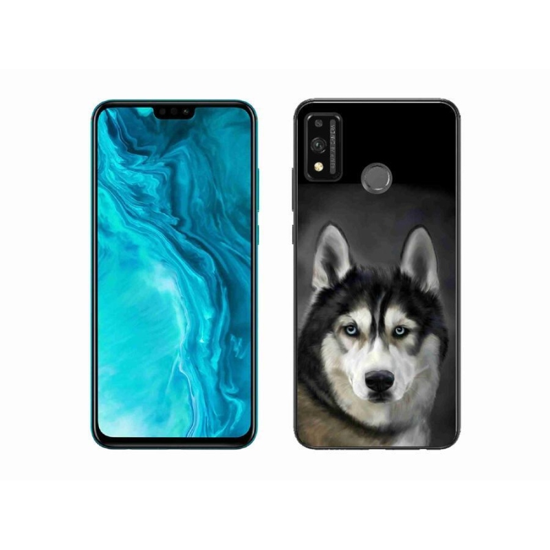 Gélový obal mmCase na mobil Honor 9X Lite - husky