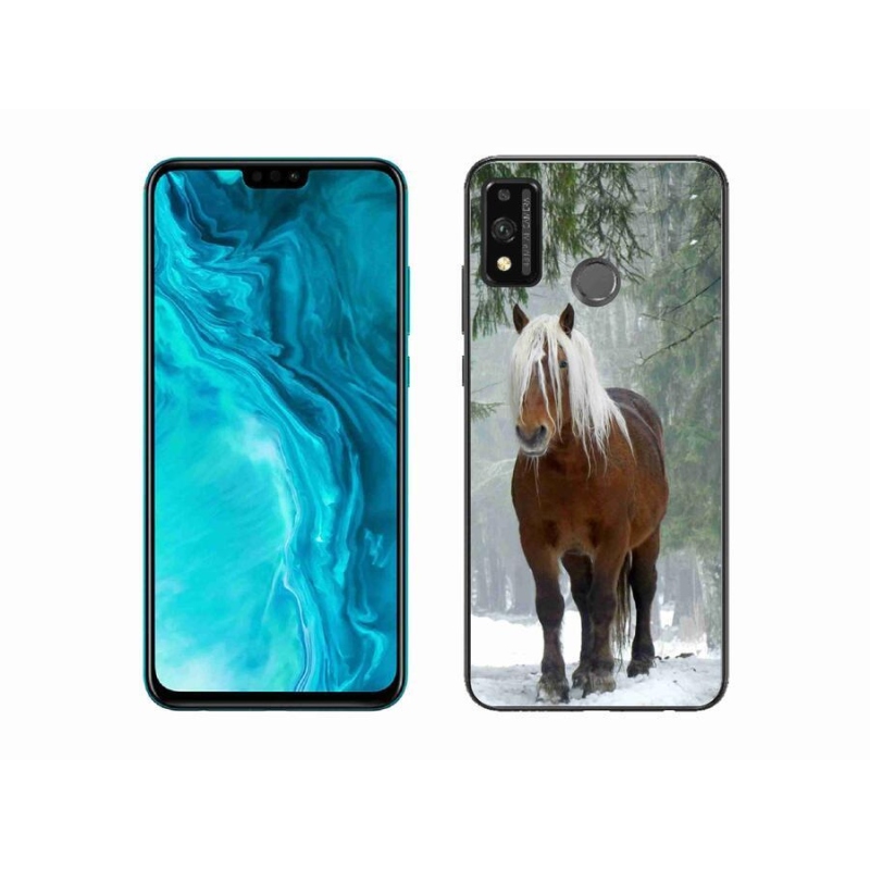 Gélový obal mmCase na mobil Honor 9X Lite - kôň v lese