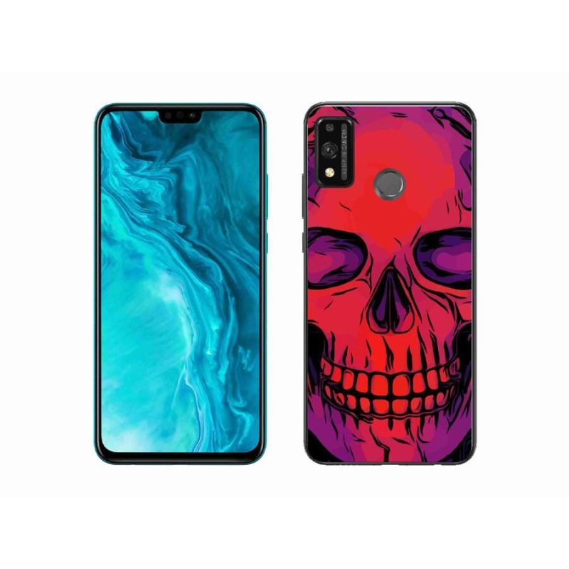 Gélový obal mmCase na mobil Honor 9X Lite - lebka