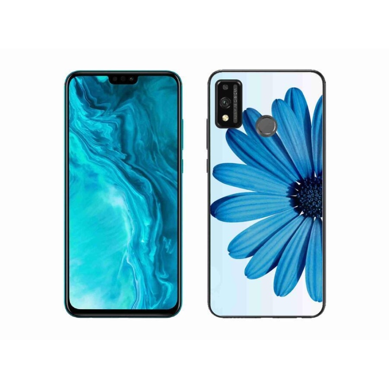 Gélový obal mmCase na mobil Honor 9X Lite - modrá margaréta