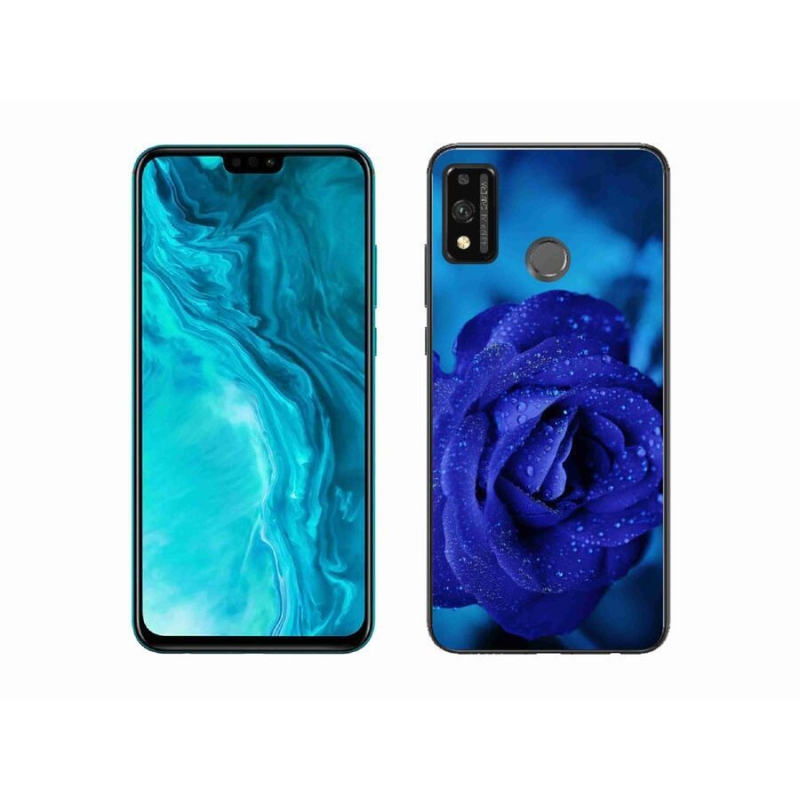 Gélový obal mmCase na mobil Honor 9X Lite - modrá ruža