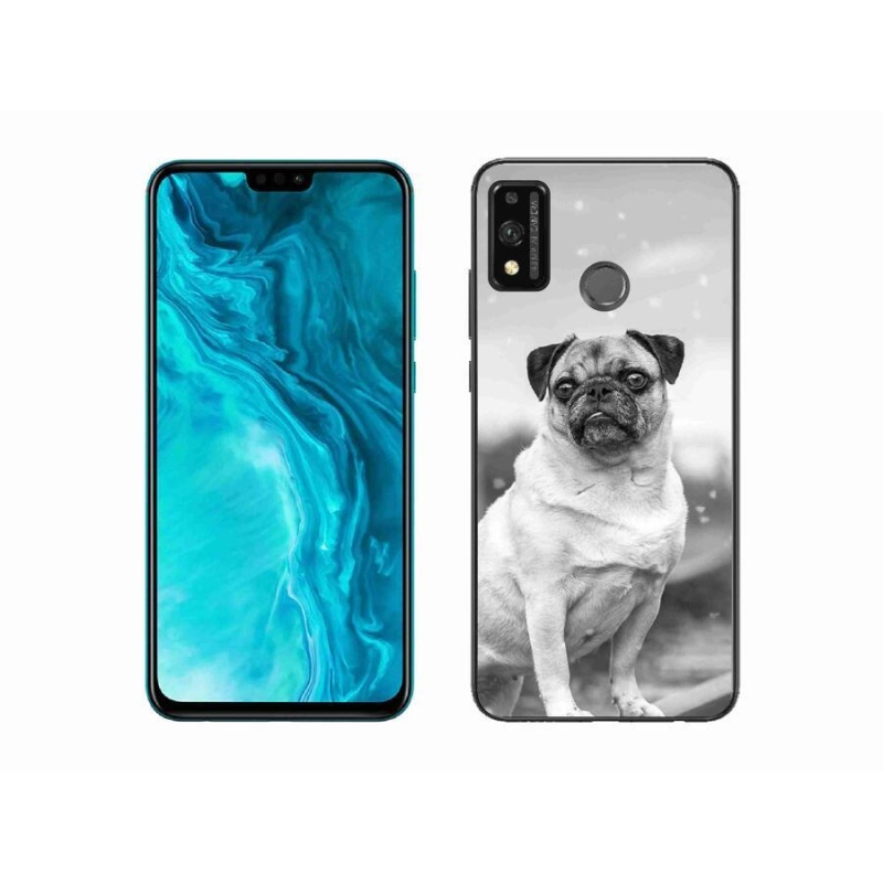 Gélový obal mmCase na mobil Honor 9X Lite - mops