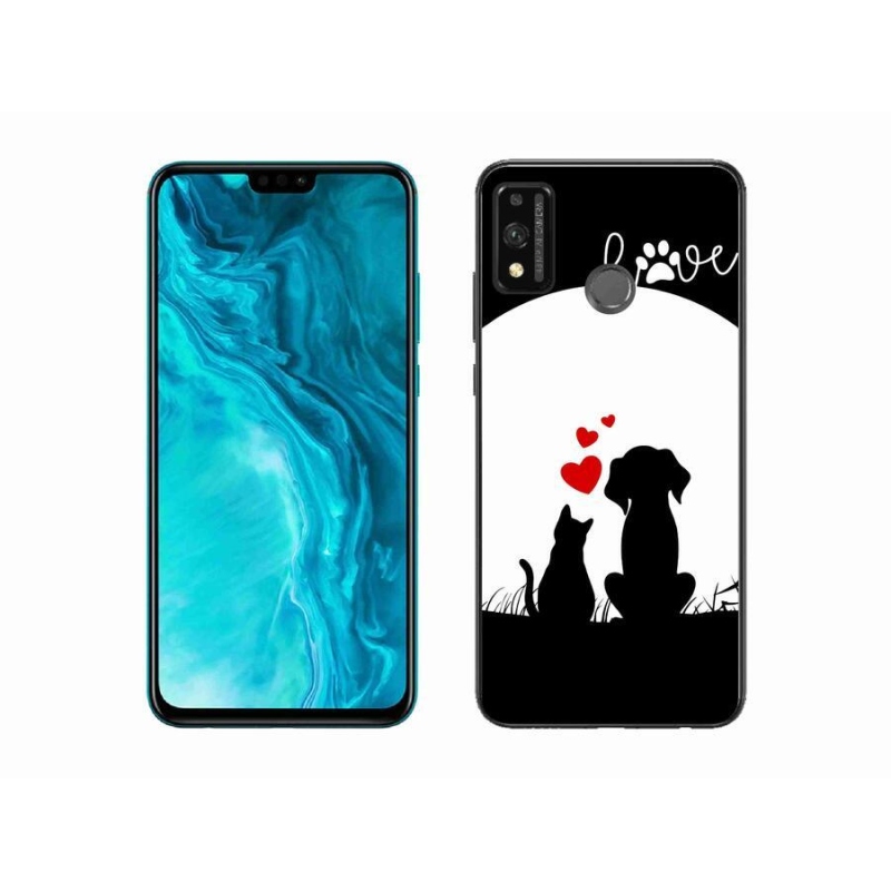 Gélový obal mmCase na mobil Honor 9X Lite - zvieracie láska