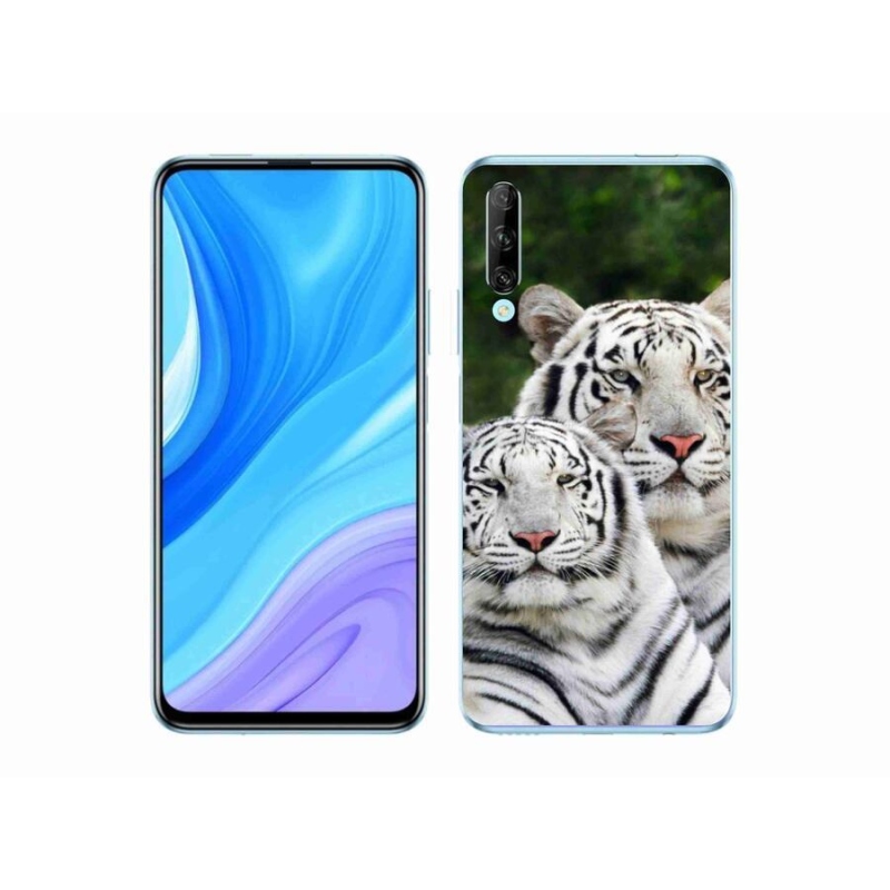 Gélový obal mmCase na mobil Honor 9X Pro - bieli tigre