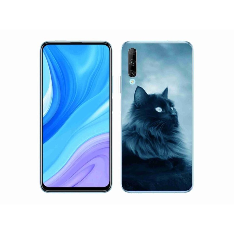 Gélový obal mmCase na mobil Honor 9X Pro - čierna mačka 1