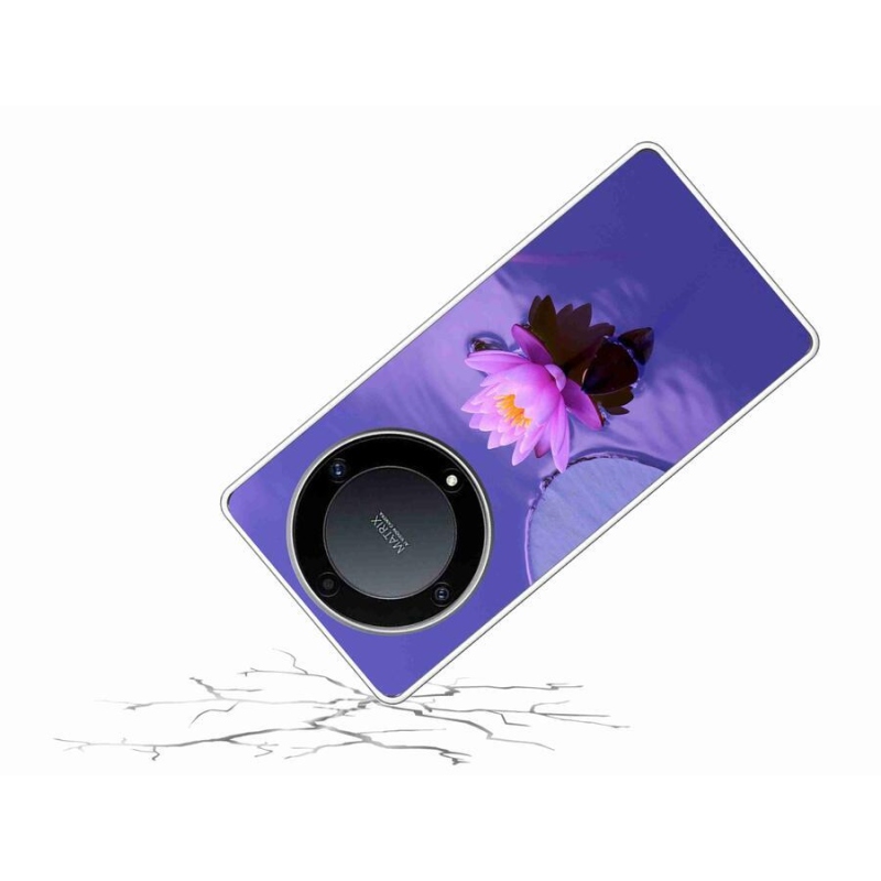 Gélový obal mmCase na mobil Honor Magic 5 Lite 5G - kvet na hladine