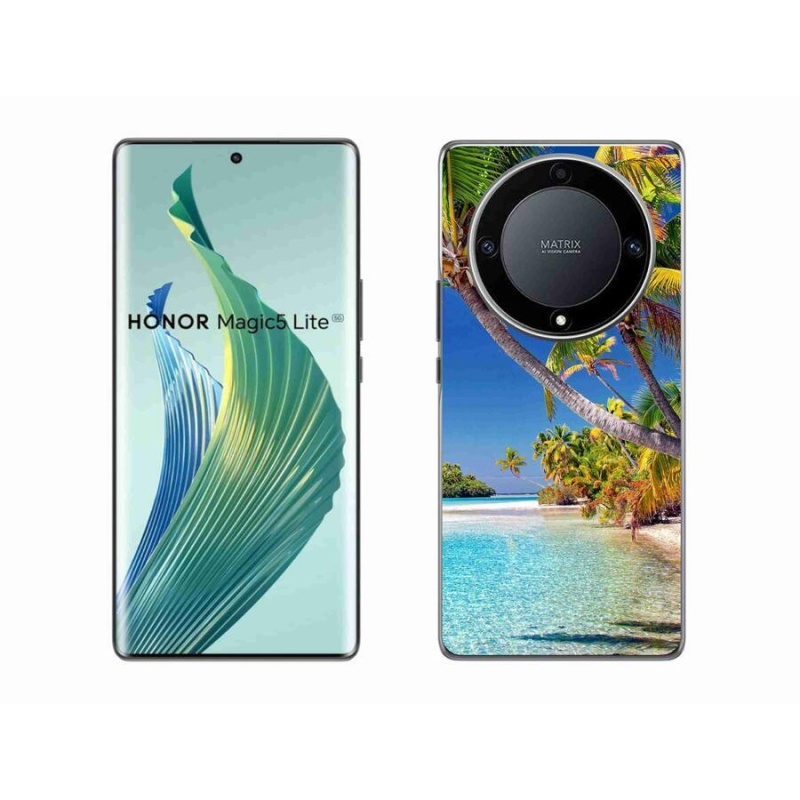 Gélový obal mmCase na mobil Honor Magic 5 Lite 5G - morská pláž