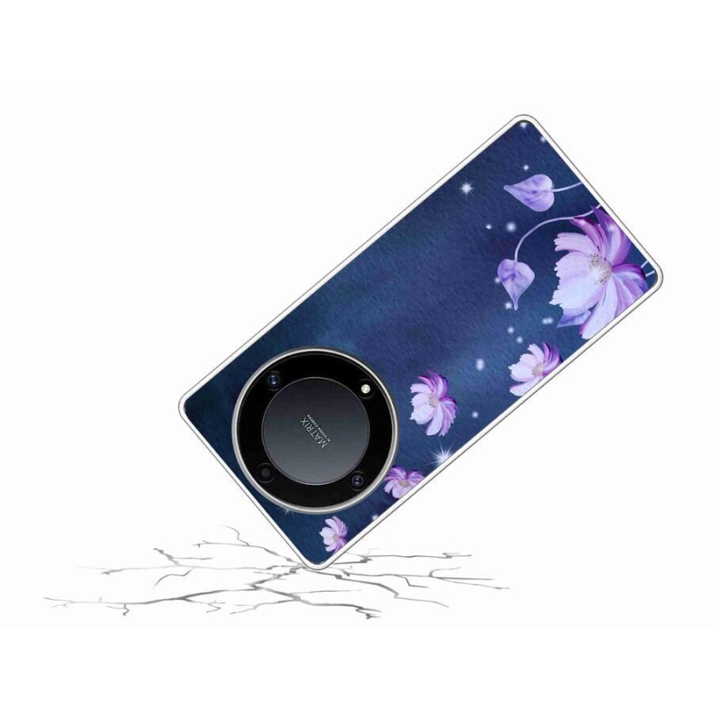Gélový obal mmCase na mobil Honor Magic 5 Lite 5G - padajúce kvety